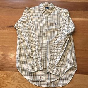 Men’s small Ralph Lauren classic polo, light yellow